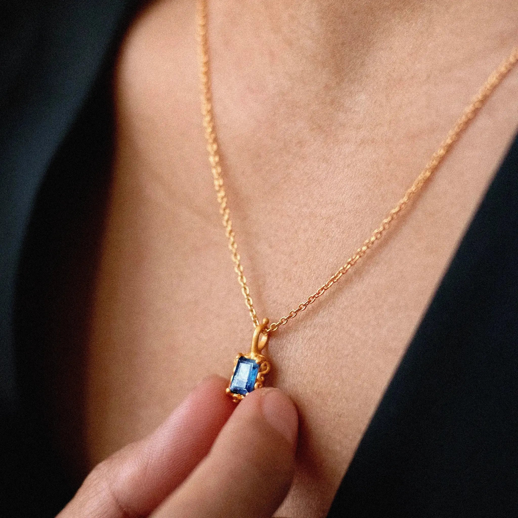 In Time • Necklace (Small Kyanite) Ananda Soul