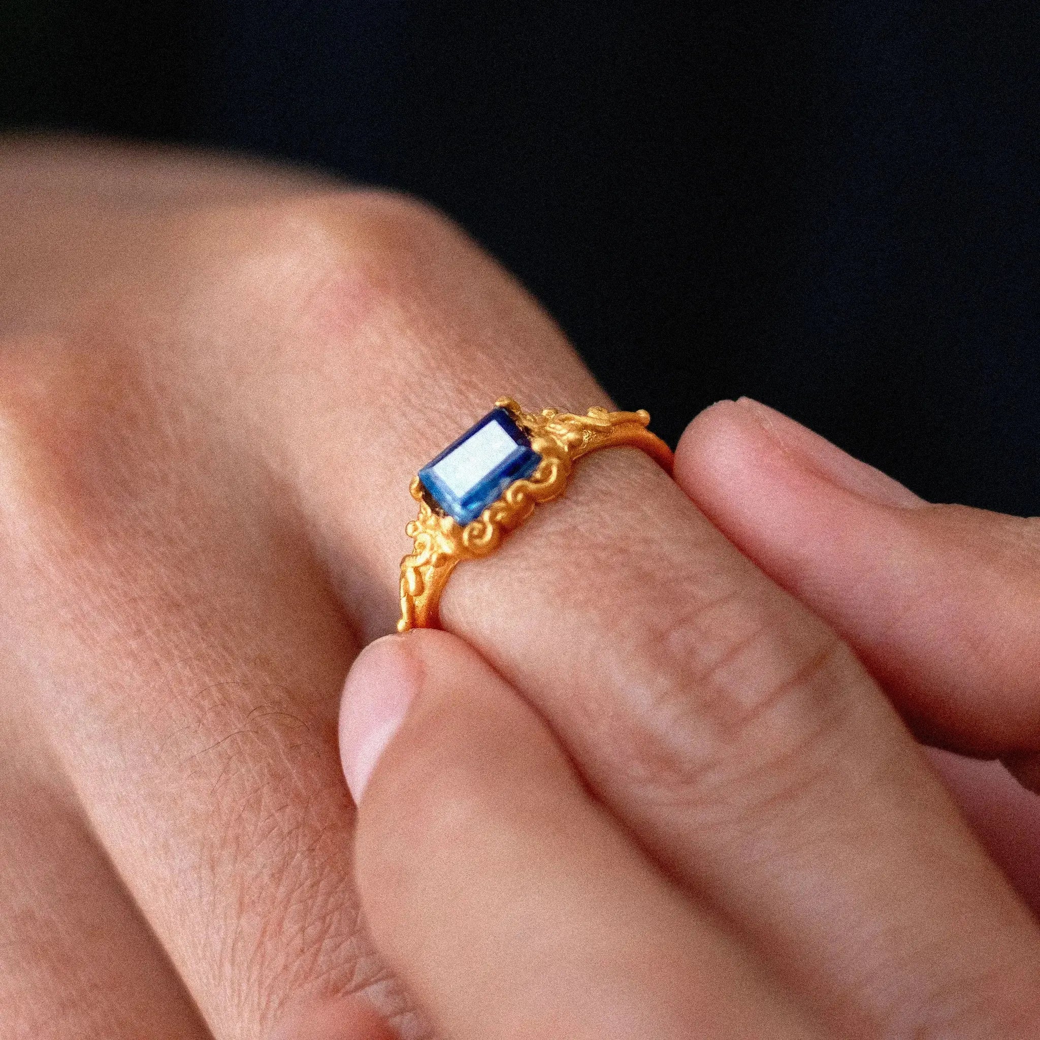 In Time • Ring (Small Kyanite) Ananda Soul