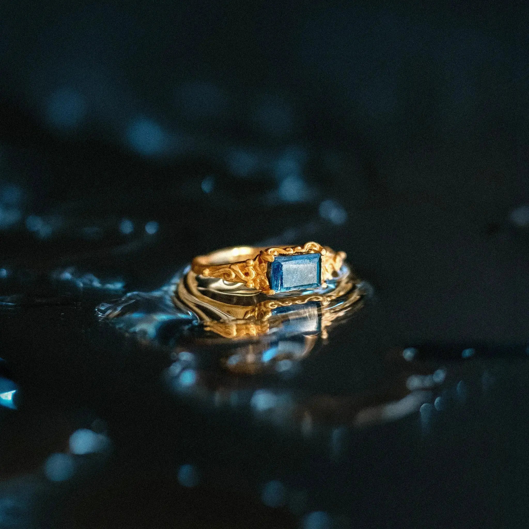 In Time • Ring (Small Kyanite) Ananda Soul