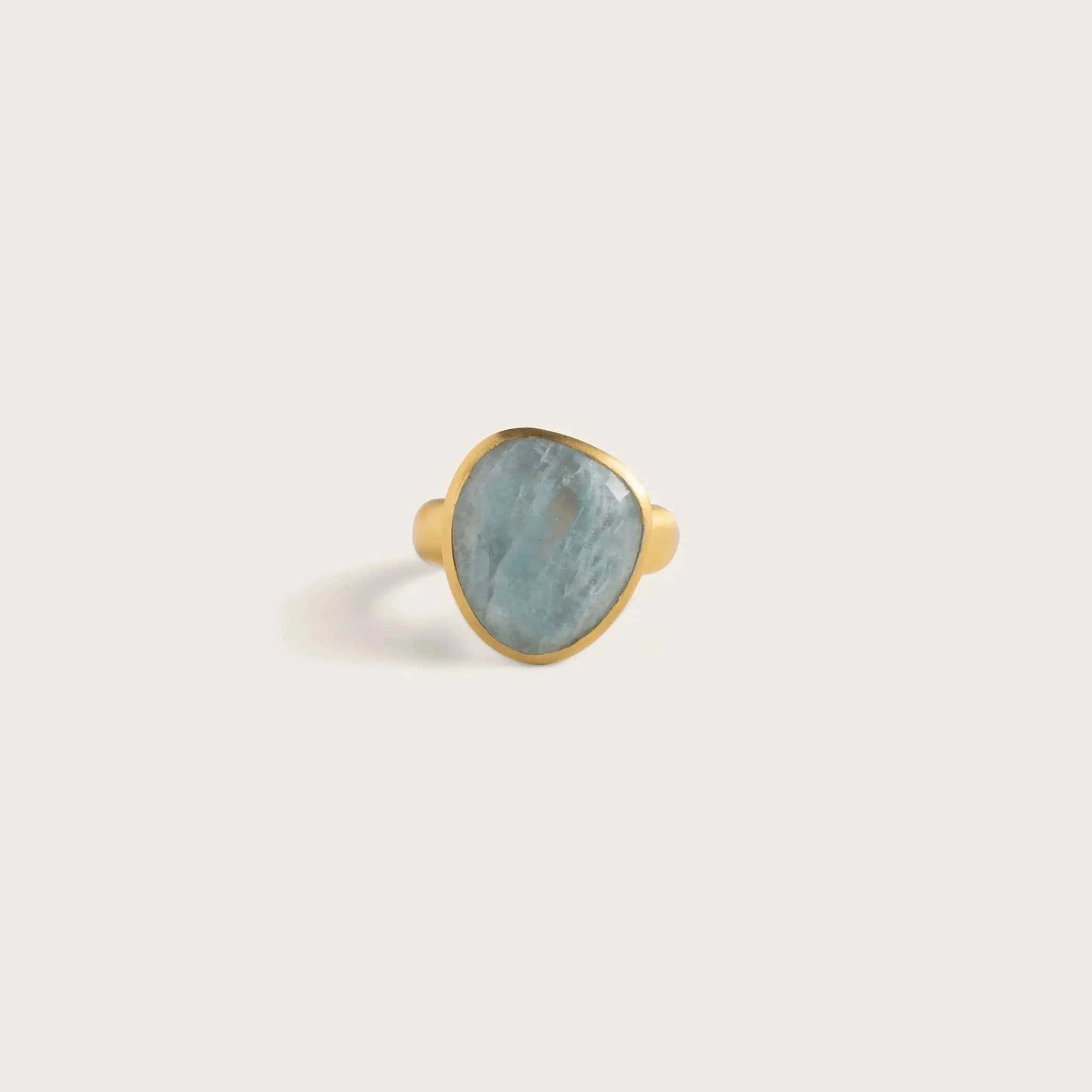 Om Tat Sat Ring • Aquamarine Ananda Soul