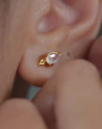 Moondust Earrings Solid Gold • 18kt