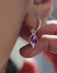 Gentle Heart Hoop • Earrings Sterling Silver
