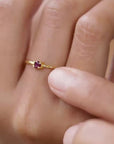 Fair Trade Ruby Solid Gold Ring • 18kt