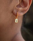 Resting Heart • Hoop Earrings