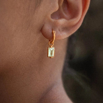 Resting Heart • Hoop Earrings