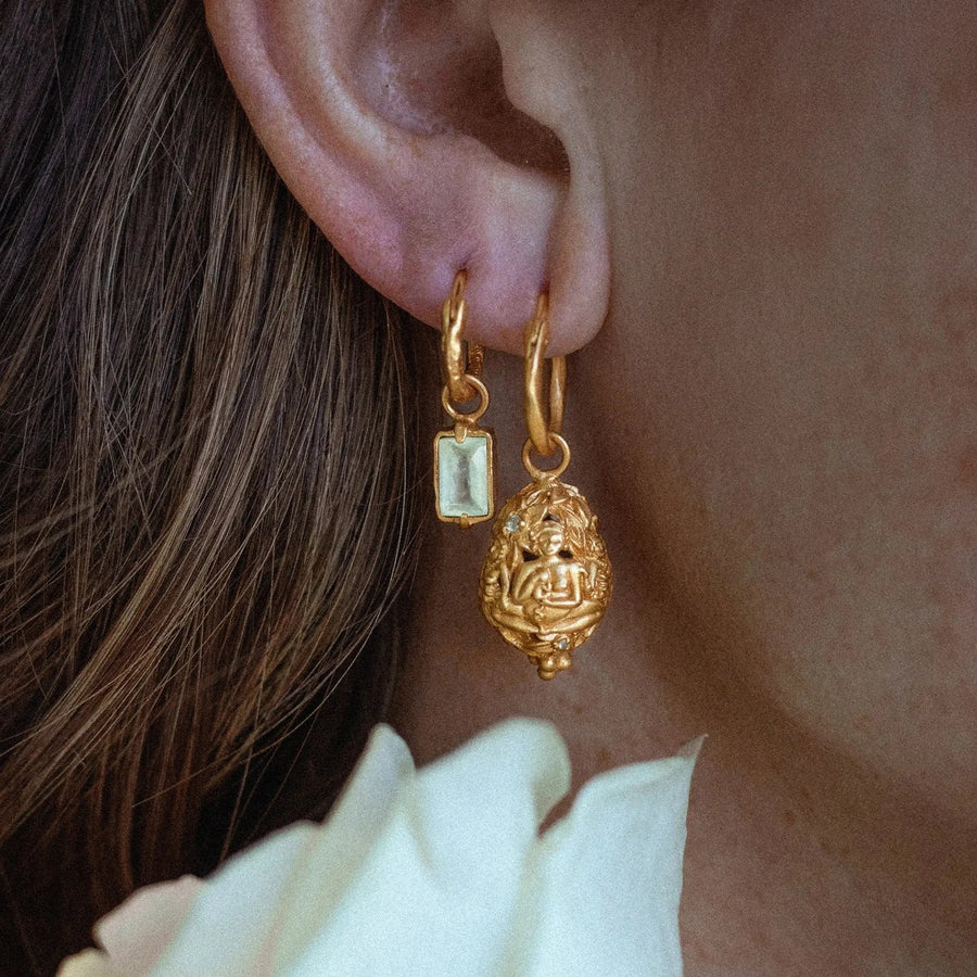 Resting Heart • Hoop Earrings