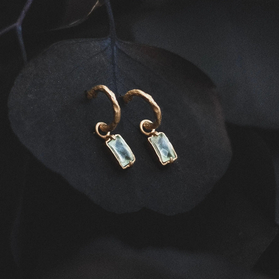 Resting Heart • Hoop Earrings