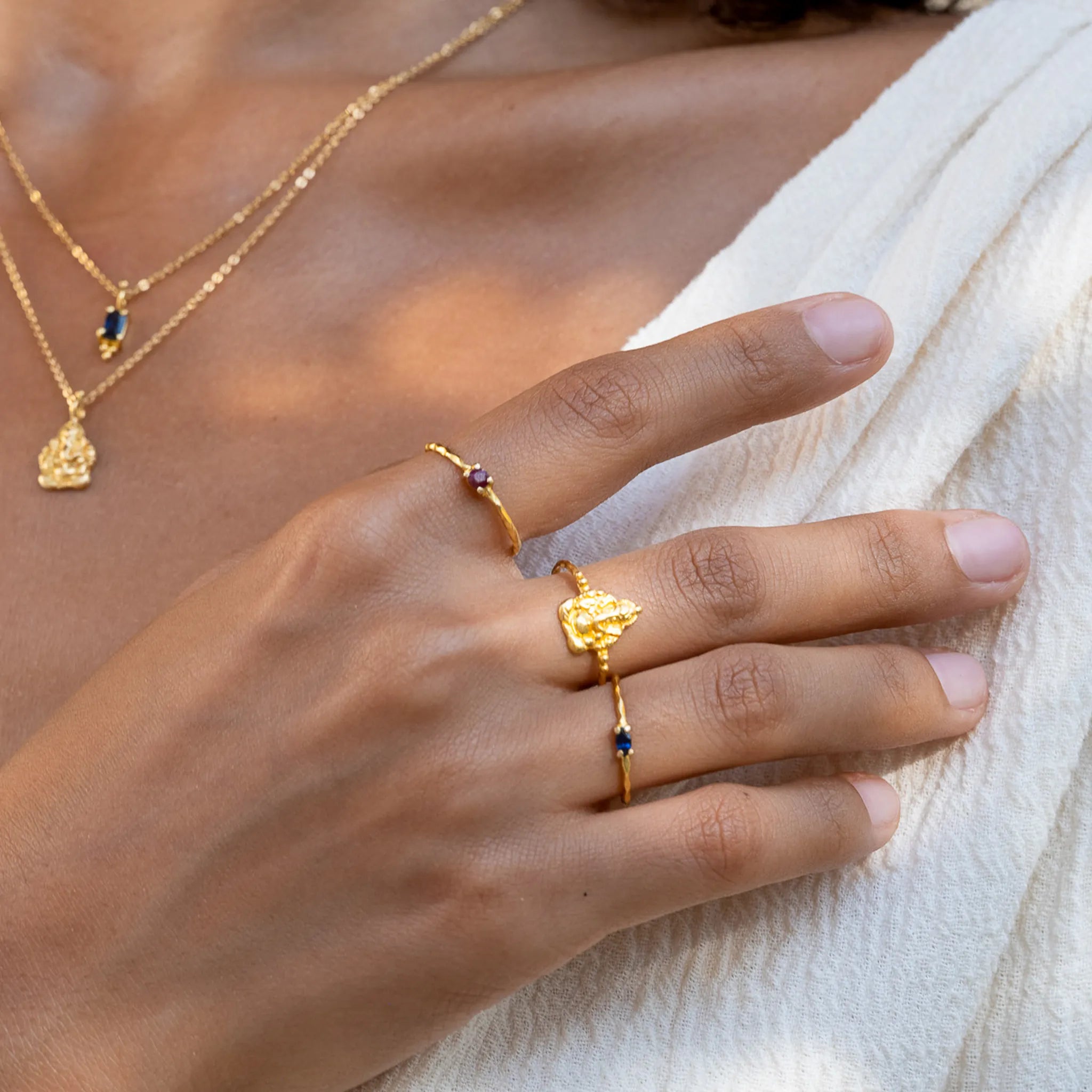 Fair Trade Ruby Solid Gold Ring • 18kt