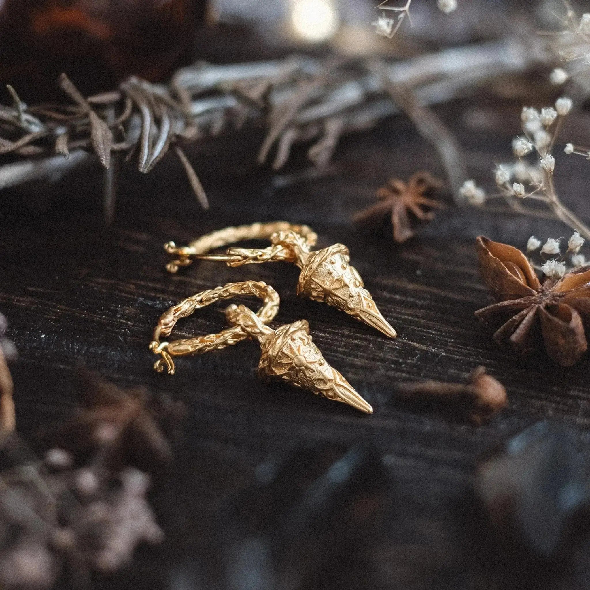 Starlit Whisper • Hoop Earrings Ananda Soul