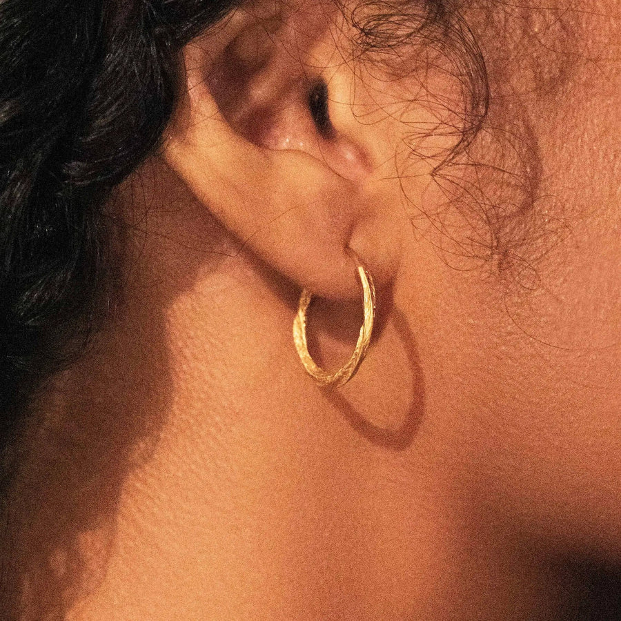 Swirl of Light • Hoop Earrings