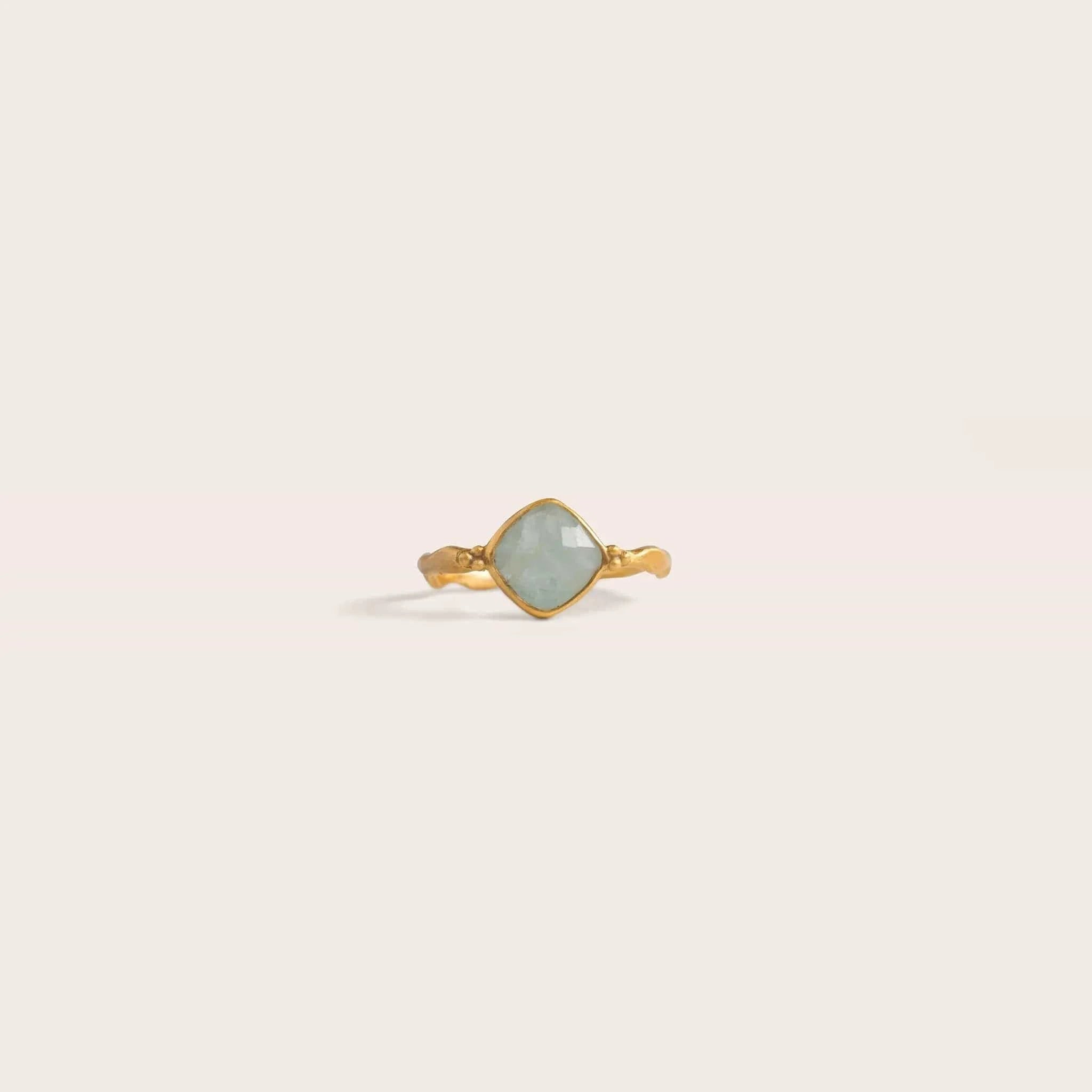 Tear of Joy Ring • Aquamarine Ananda Soul