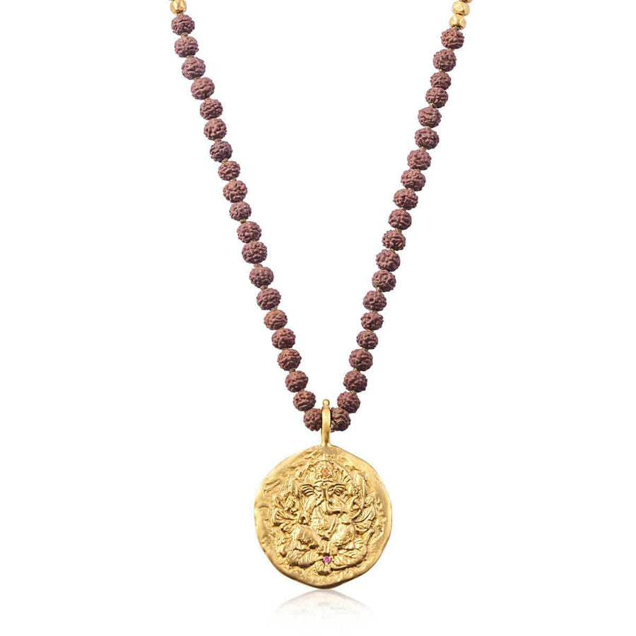 Ganapati Necklace with Rudraksha