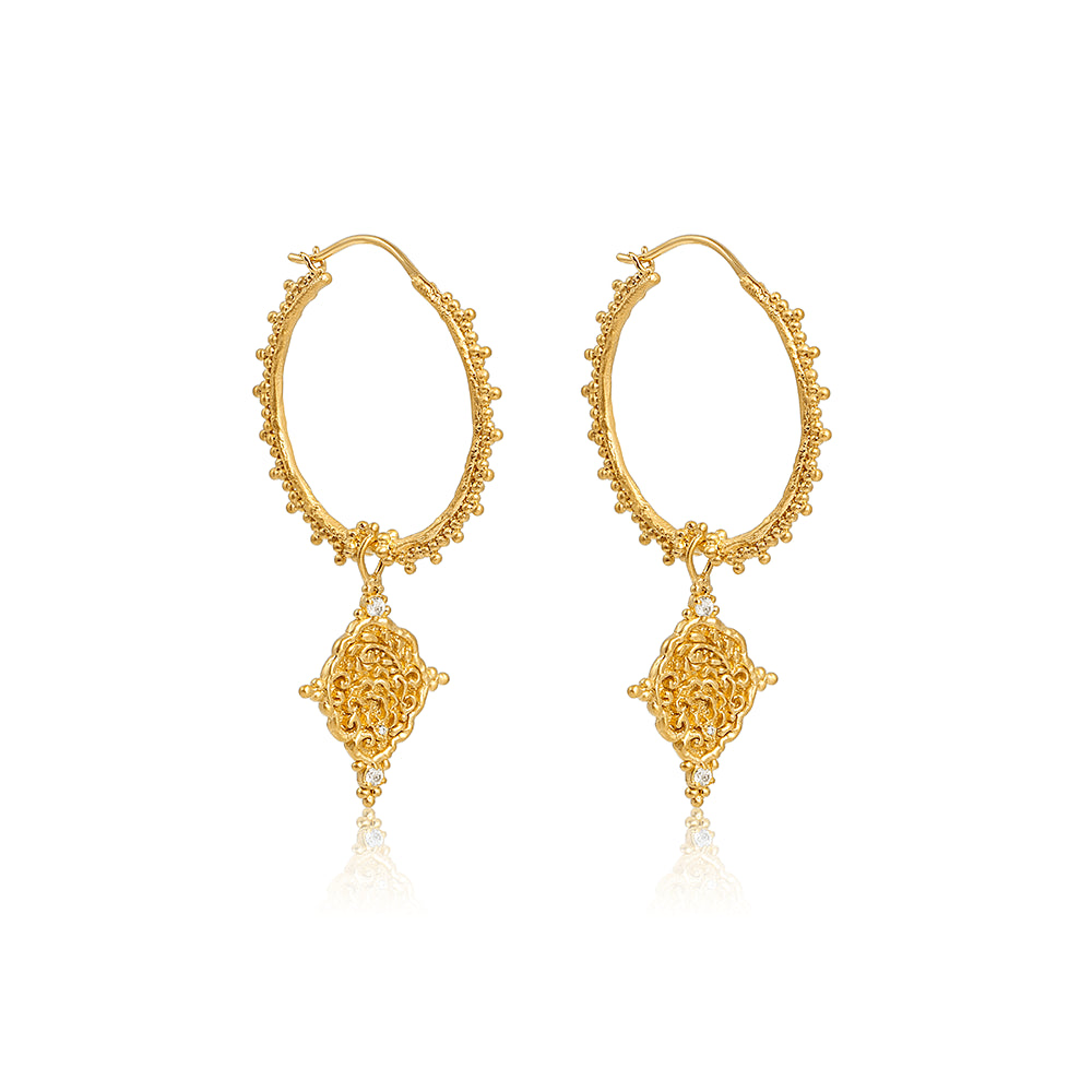 One Day at a Time • Hoop Earrings Anandasoul