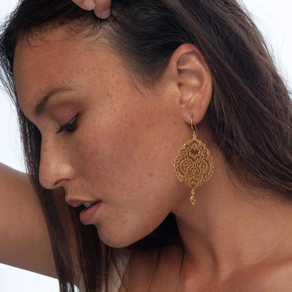 Breath of Life Earrings • Citrine Ananda Soul