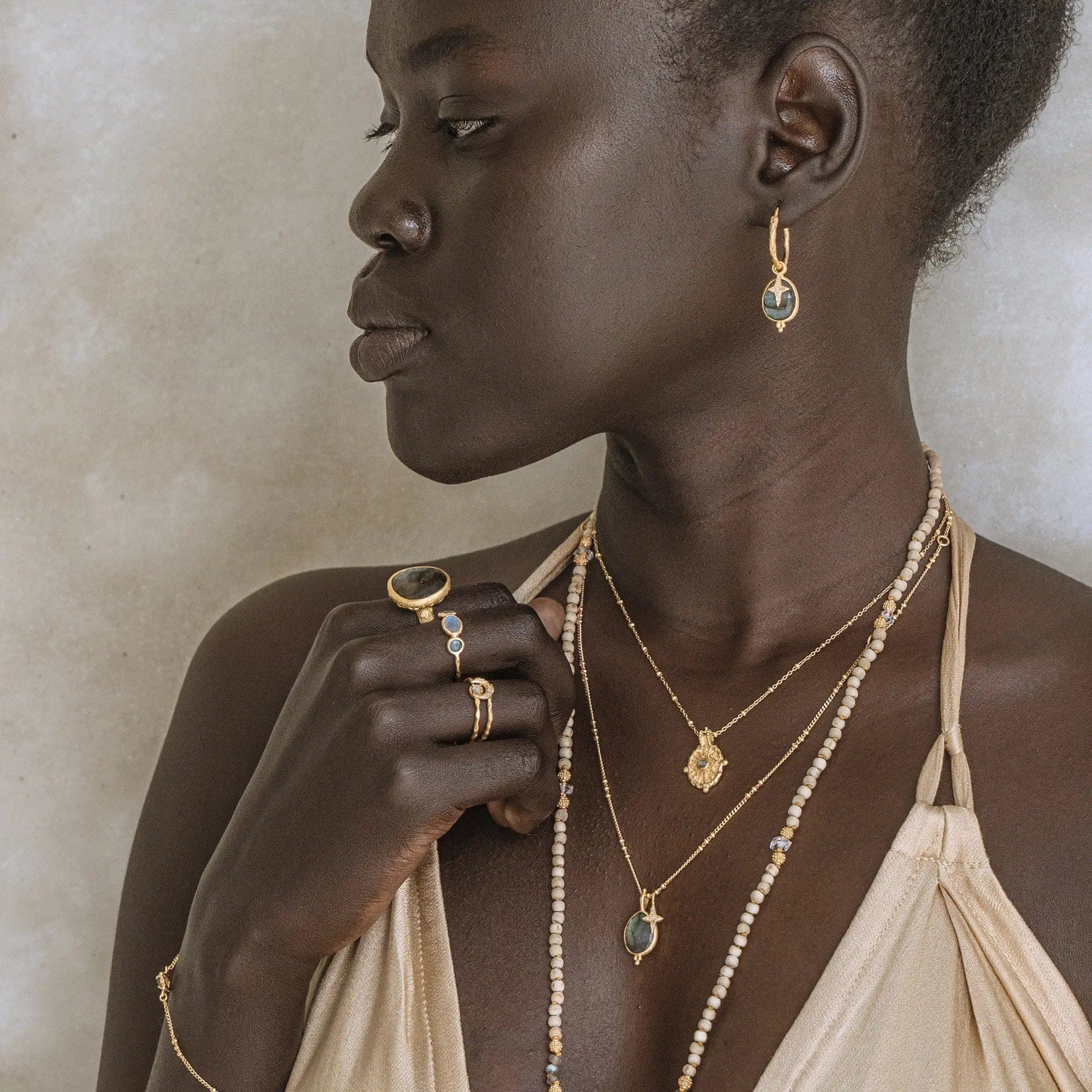 From Darkness to Light Ring • Labradorite Ananda Soul