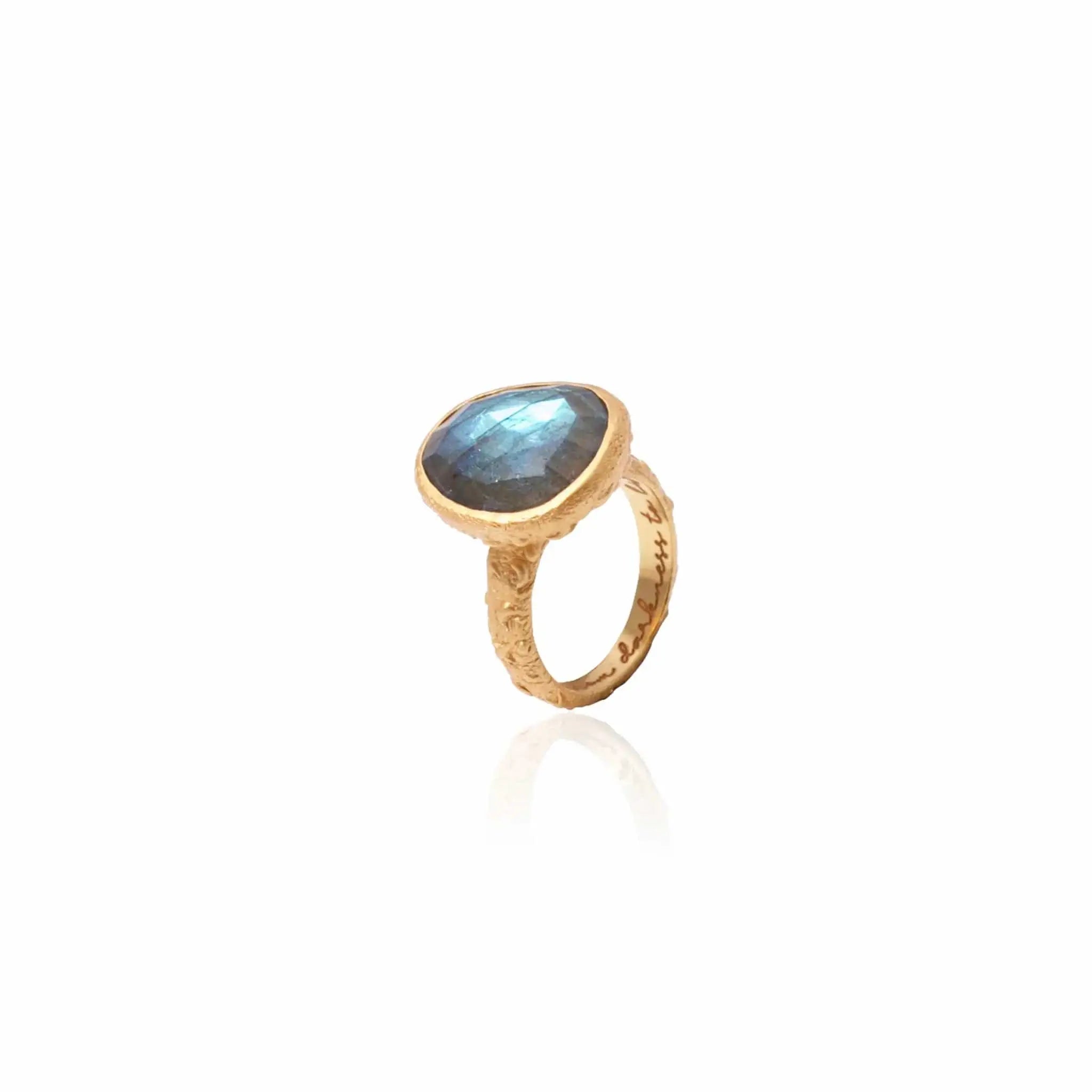 From Darkness to Light Ring • Labradorite Ananda Soul