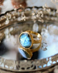 From Darkness to Light Ring • Labradorite